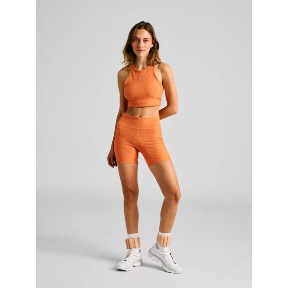 Outdoor Voices Warmup Biker Shorts Color Orange Size L - Picture 1 of 8